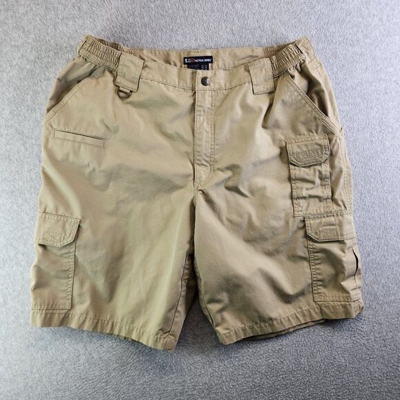 5.11 Tactical Shorts Mens 38 Beige Tan Taclite Pro Ripstop Strap D Ring Durable - Picture 1 of 14